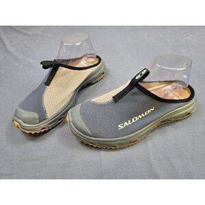 Salomon RX 3.0 Turbulence Slide Slip-On Mesh Clogs Size 8.5 7.5 Gray/Tan